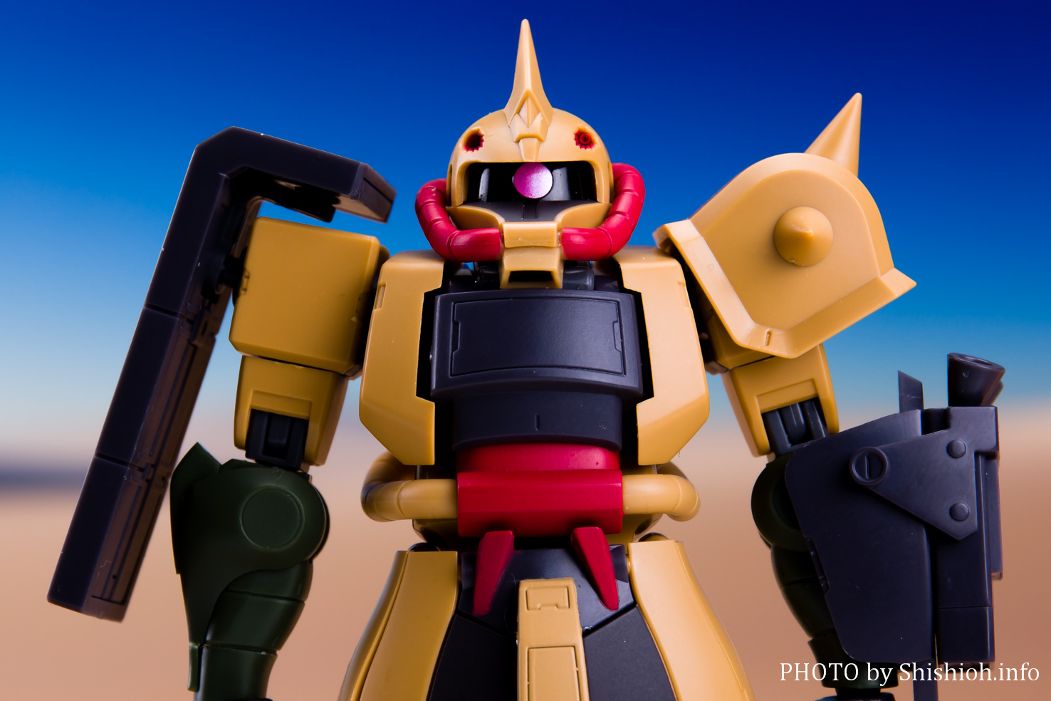 BANDAI - 新品・未開封 ROBOT魂 MS-06D ザク・デザートタイプ カラカル